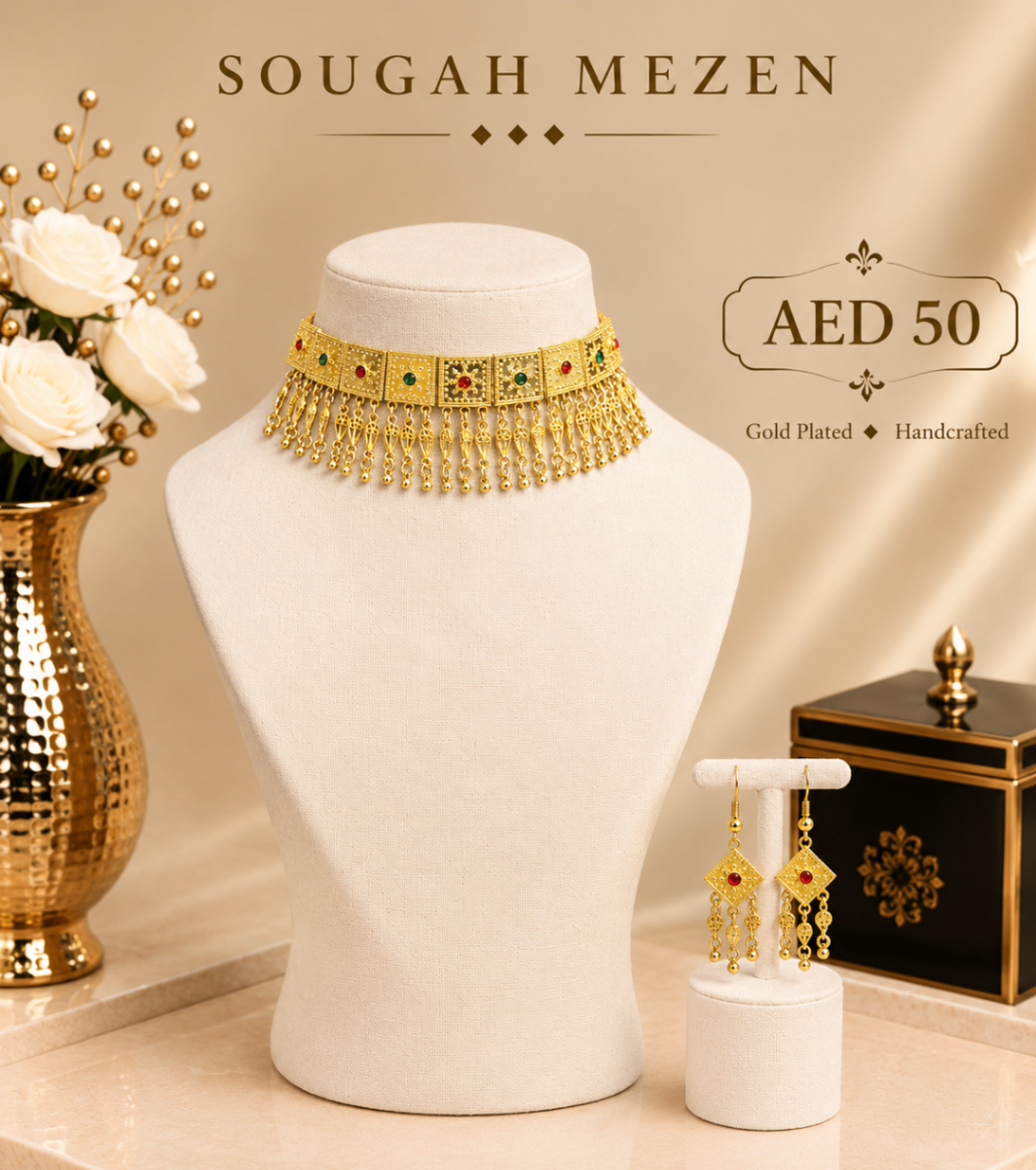 ZF106 — Colored Stone Choker Set
