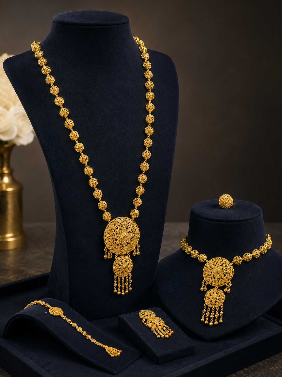 Dawwara — Round Filigree Set